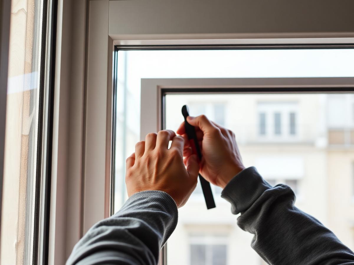 Pose d'un châssis dans un appartement à Bruxelles